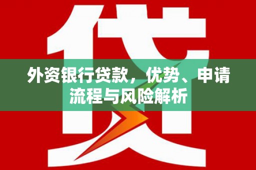 金塘外资银行贷款，优势、申请流程与风险解析