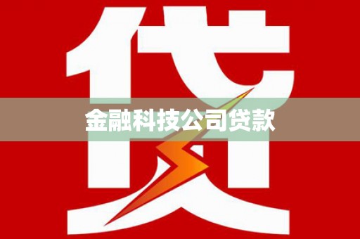 金塘金融科技公司贷款