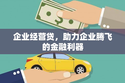 金塘企业经营贷，助力企业腾飞的金融利器