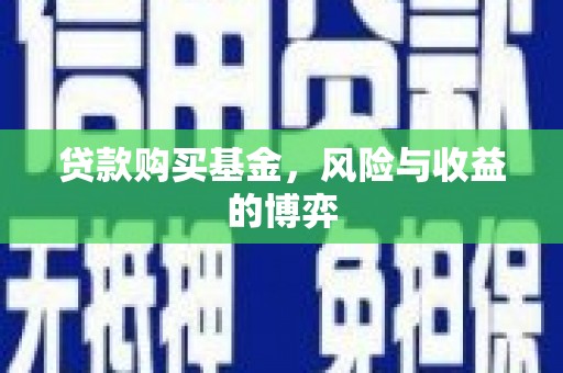 金塘贷款购买基金，风险与收益的博弈
