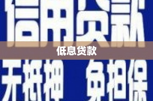 金塘低息贷款