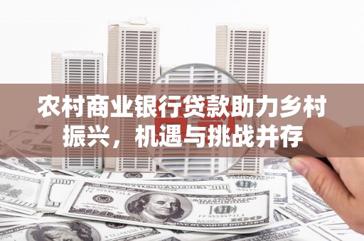 金塘农村商业银行贷款助力乡村振兴，机遇与挑战并存