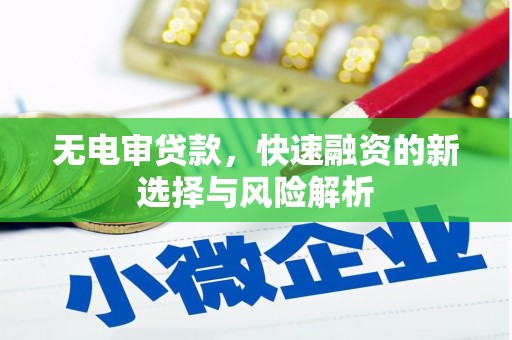 金塘无电审贷款，快速融资的新选择与风险解析