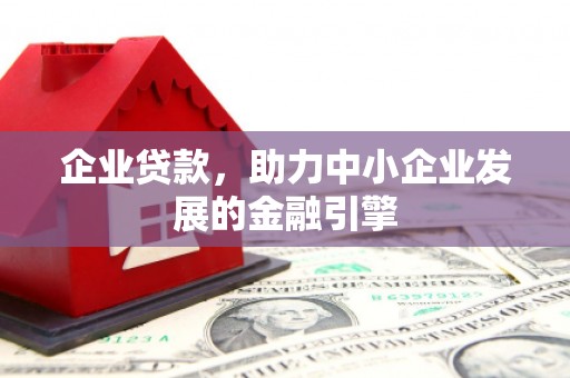 金塘企业贷款，助力中小企业发展的金融引擎