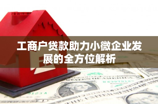 金塘工商户贷款助力小微企业发展的全方位解析