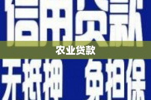 金塘农业贷款