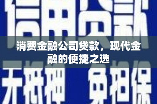 金塘消费金融公司贷款，现代金融的便捷之选