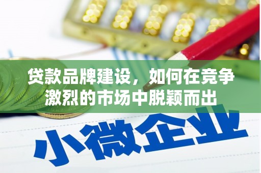 金塘贷款品牌建设，如何在竞争激烈的市场中脱颖而出