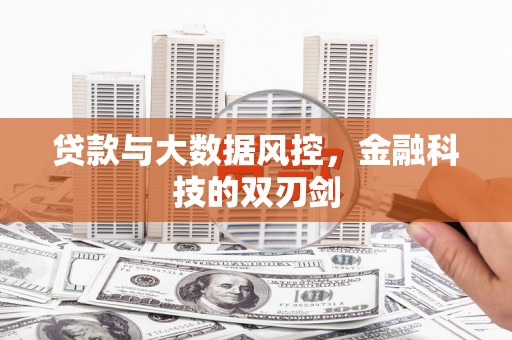 金塘贷款与大数据风控，金融科技的双刃剑