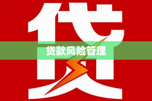 金塘贷款风险管理