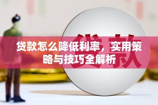 金塘贷款怎么降低利率，实用策略与技巧全解析