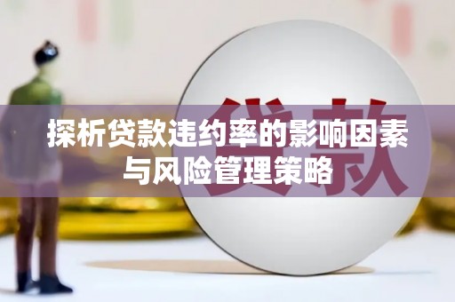 金塘探析贷款违约率的影响因素与风险管理策略