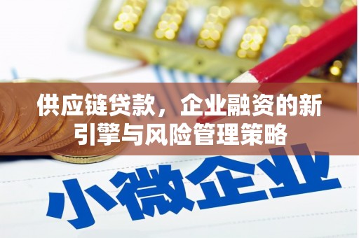 金塘供应链贷款，企业融资的新引擎与风险管理策略