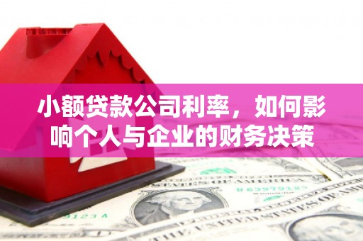 金塘小额贷款公司利率，如何影响个人与企业的财务决策