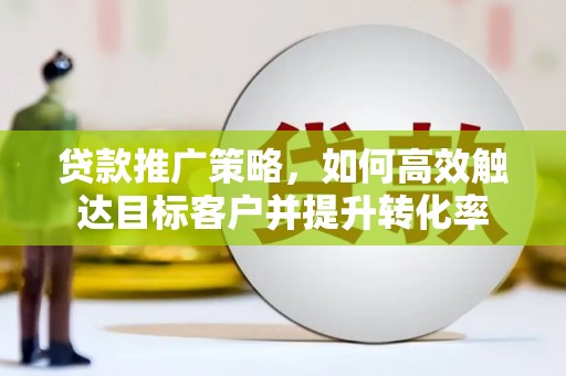 金塘贷款推广策略，如何高效触达目标客户并提升转化率
