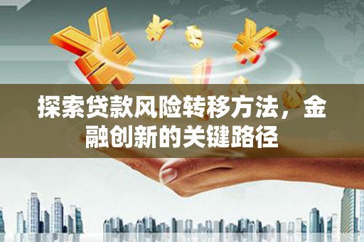 金塘探索贷款风险转移方法，金融创新的关键路径