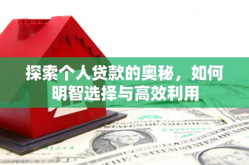 金塘探索个人贷款的奥秘，如何明智选择与高效利用