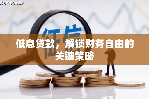 金塘低息贷款，解锁财务自由的关键策略