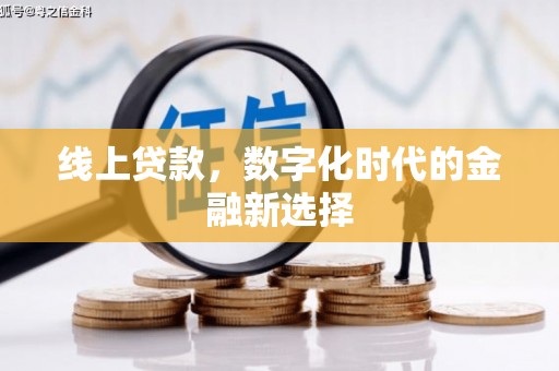 金塘线上贷款，数字化时代的金融新选择