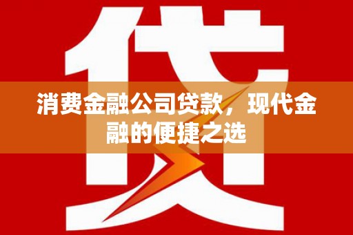 金塘消费金融公司贷款，现代金融的便捷之选