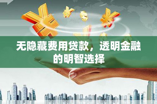 金塘无隐藏费用贷款，透明金融的明智选择