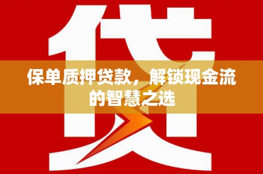 金塘保单质押贷款，解锁现金流的智慧之选