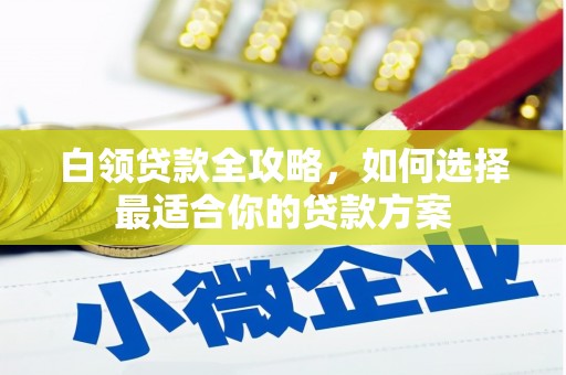 金塘白领贷款全攻略，如何选择最适合你的贷款方案